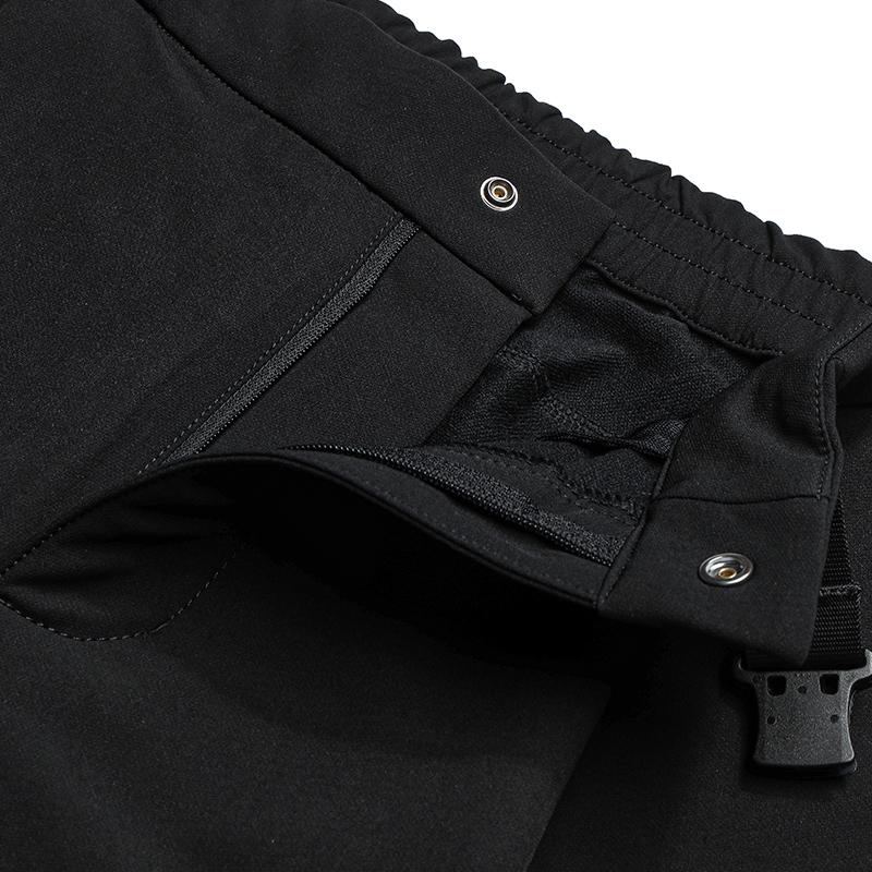 Fila Fitness Fashionable Casual Solid Color Comfortable Versatile Straight Leg Waterproof Woven Pants Men Bottoms A51M541804F-BK