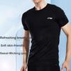 Li-Ning Skin-Friendly Comfortable Breathable Casual Sports Suit 3-Piece Set Men Suits MBZH155-1+MBZH023-1
