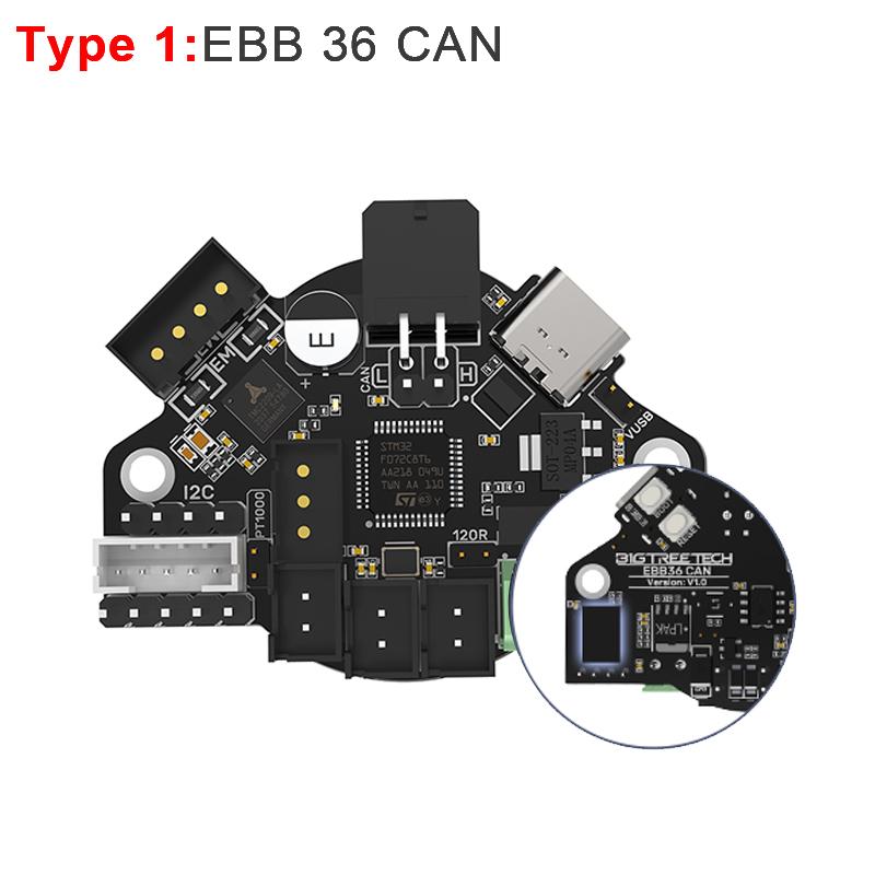 BIGTREETECH EBB36 EBB42 CAN V1.2 Board Support Canbus PT100 For Klipper Hotend Head Tool 36 Stepper Motor Ender3 3D Printer Part EBB 36