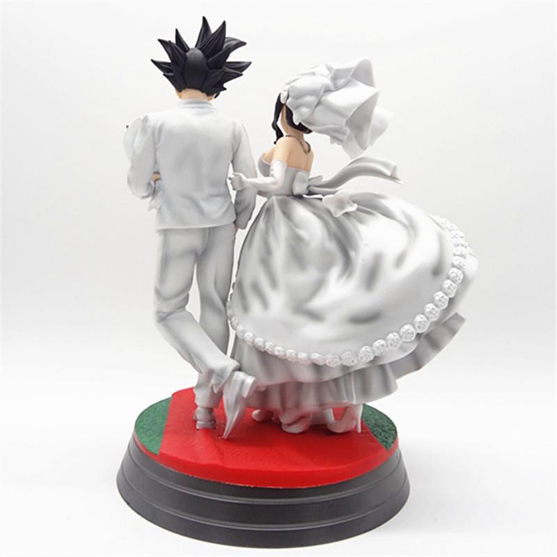 31cm Dragon Ball Gk Wukong'S Life Wukong Qiqi Wedding Scene Static Statue Handmade Model Ornament Fans