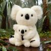 28cm Mother And Child Koalas Plush Toys Exquisite Realistic Simulation Animal Dolls Cute Desktop Decorative Item Gift For Friend