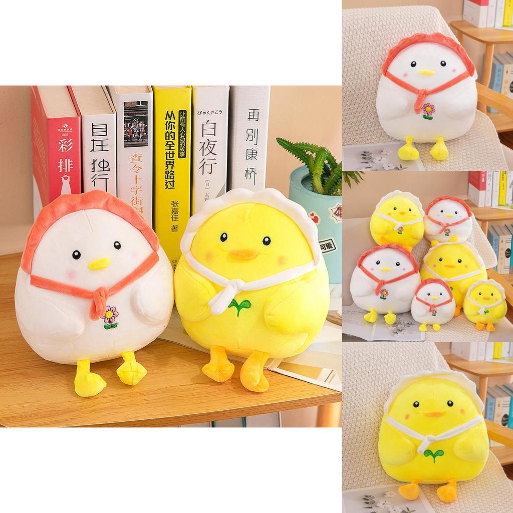 Adorable Farm Chick Plush Toy Soft Stress Relief Doll Perfect Birthday Gift For Girls