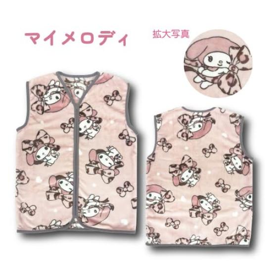 Hatayama Shoji Sanrio My Melody Flannel Sleeper for H68 X Women, Approx. W52.5cm (66203220)