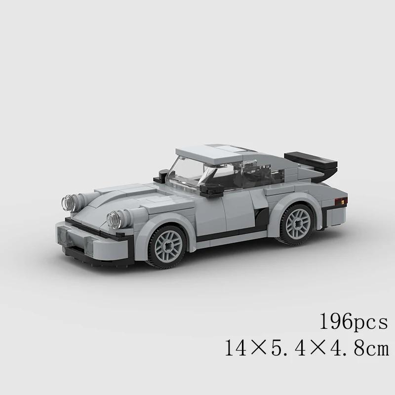 MOC Pickup Car Model Building Blocks GT RS6 Super Race Speed Racing Sports Police Vehicle Technical Racing Brick Christmas Gif