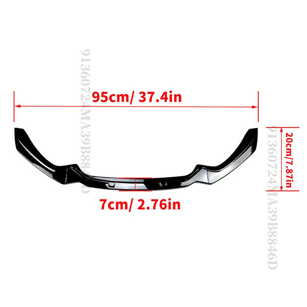 Front Bumper Lip Splitter Chin Air Dam Diffuser Tuning Accessories For BMW 1 Series F20 F21 M-Pack 118i 120i 2015-2019 Styling