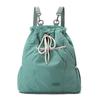 Fashion niche design women's casual backpack college wind lightweight drawstring nylon backpack