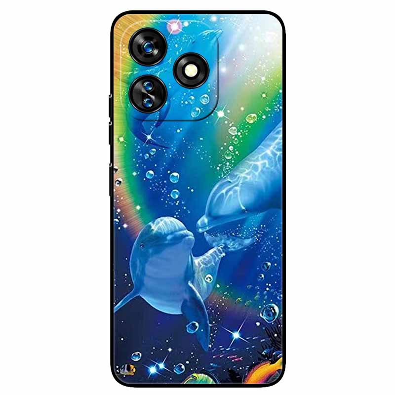 For Oukitel C51 Case 6.8'' Shockproof Silicon Animals Cool Painted Covers for Oukitel C51 C 51 Cartoon TPU Shell Protective Capa