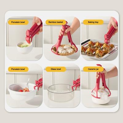Durable Non-slip Anti Scalding Clip Gripper Multifunctional Anti Scalding Holder Meal Bowls Tongs Kitchen Gadgets