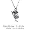 Vintage Animal Pendant Necklace Cat Animal Charm Necklaces Forest Ocean Western Jewelry Gift For Making DIY