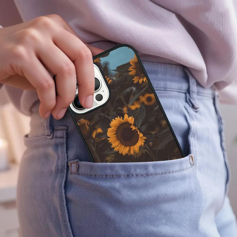 Peony Sunflowe Rose Daisy Plants Flower Phone Case For iPhone 17 Air 15 16e 14 13 Pro Max Coque 12 11 Pro Max PLUS cover