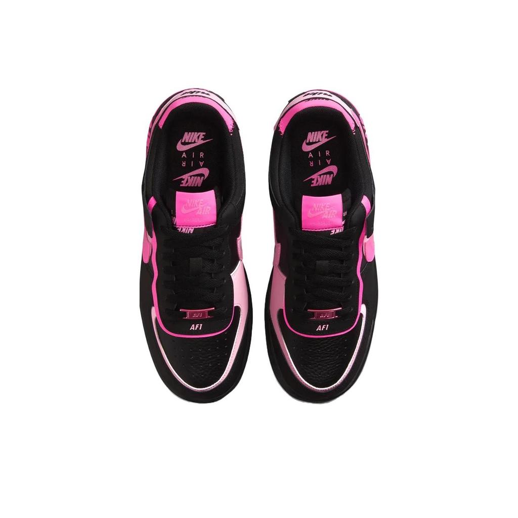 Nike  Air Force 1 Shadow Black Pink Spell Women Sneakers Pink-Blast CI0919006
