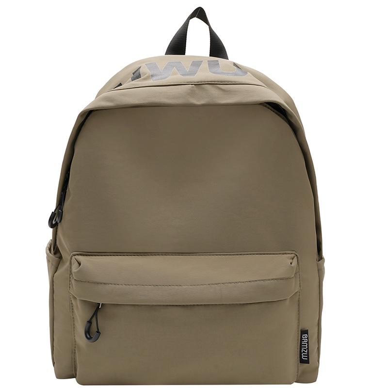 Korean Version of Alphabet Large-capacity Schoolbag Niche Design Fashionable Versatile Casual Backpack Lightweight Waterproof Burden-reducing Backpack