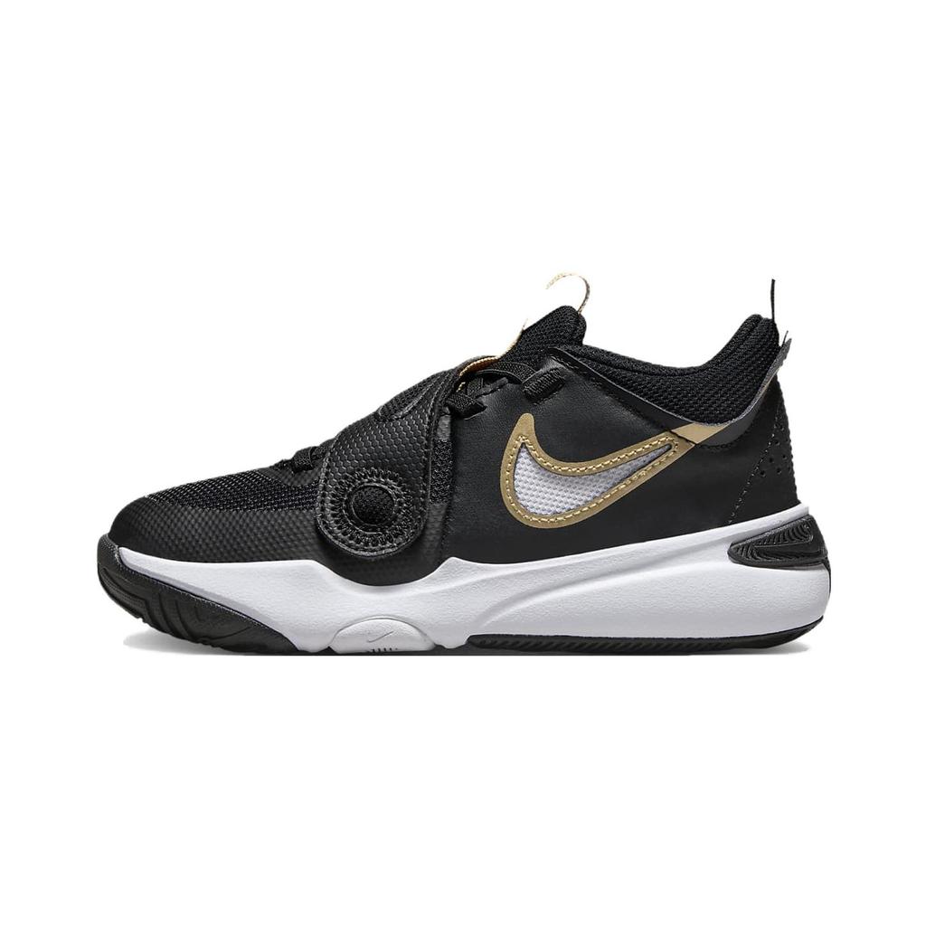 New Nike Team Hustle D 11 Durable Breathable Low-Top Children's Basketball Shoes Black Children Aged 3-7 Years Old DV8994-004
