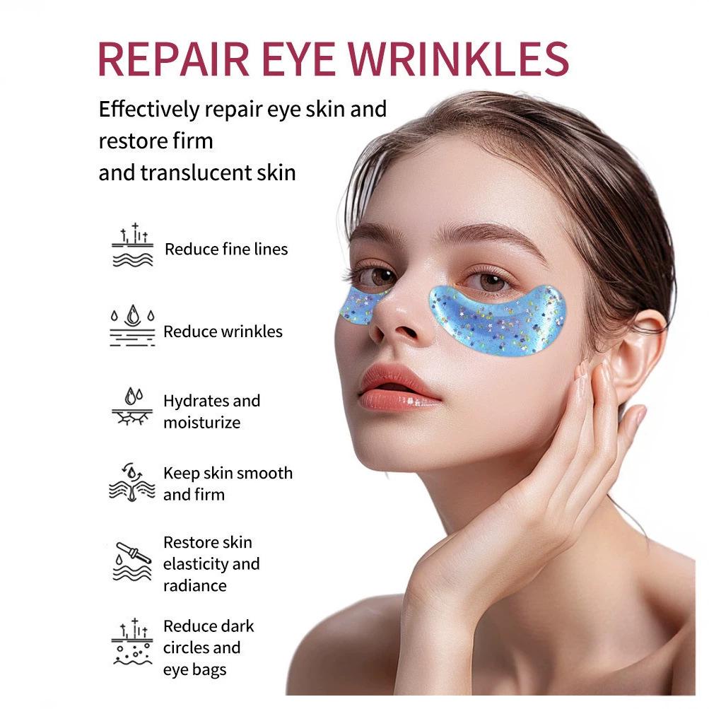 Hydrogel Eye Mask Patches with Hyaluronic Acid & Collagen for Moisturizing and Tightening