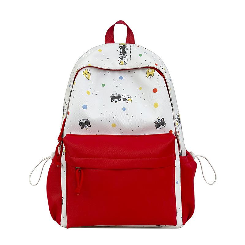 Schoolbag middle school student schoolbag new cartoon cute kitten print backpack casual junior high school backpack female wholesale