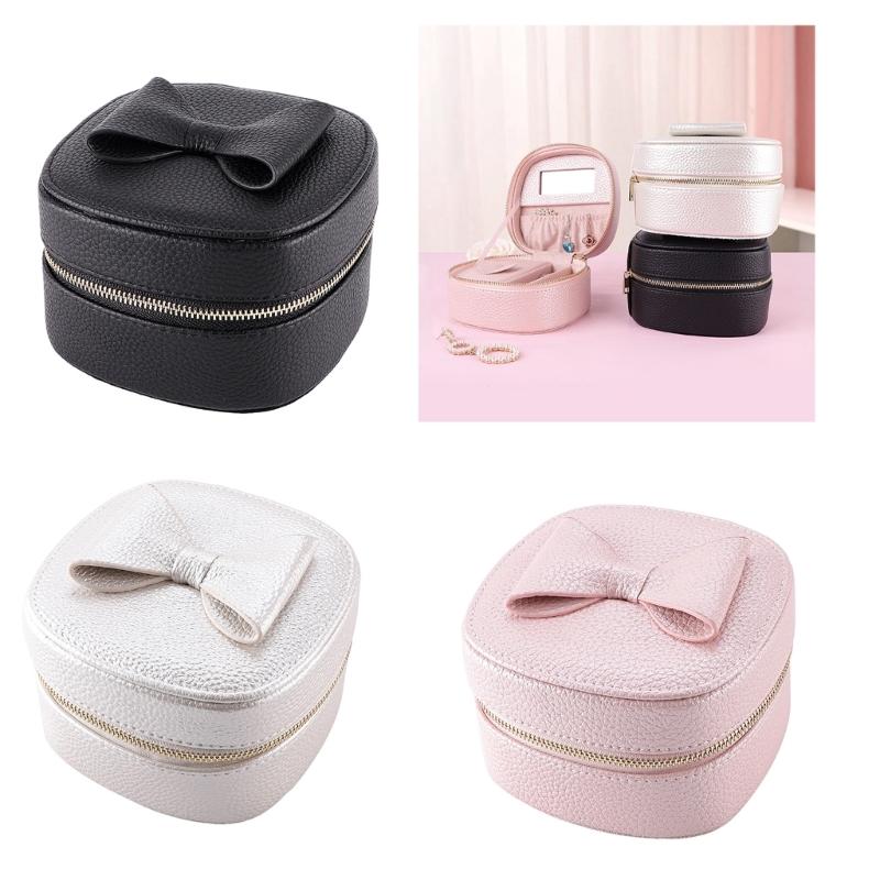 Compact Jewelry Storage Box Versatile Mini Jewelry Organizer Box Portable Display Stand Box Earring Holder Packaging Box