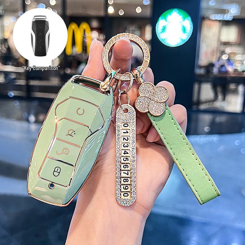 BYD Key Case for Song PLUS/Tang DM/E9 2019/Pro DMi - Female Key Shell & Buckle