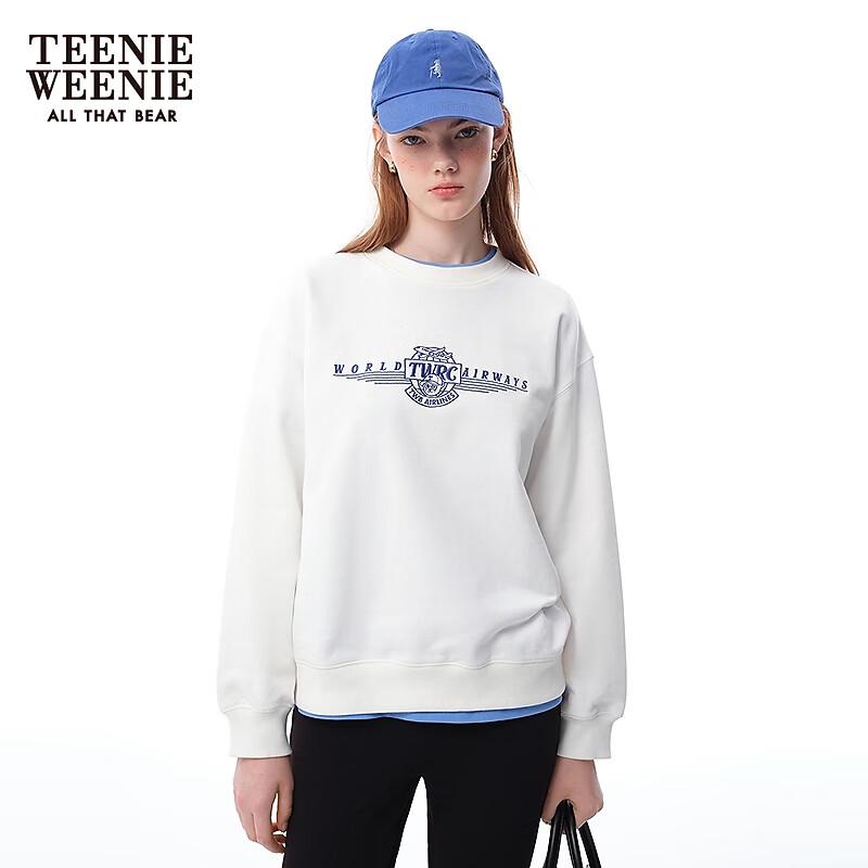 Teenie Weenie Women's Casual Bear Crew Neck Sweatshirt