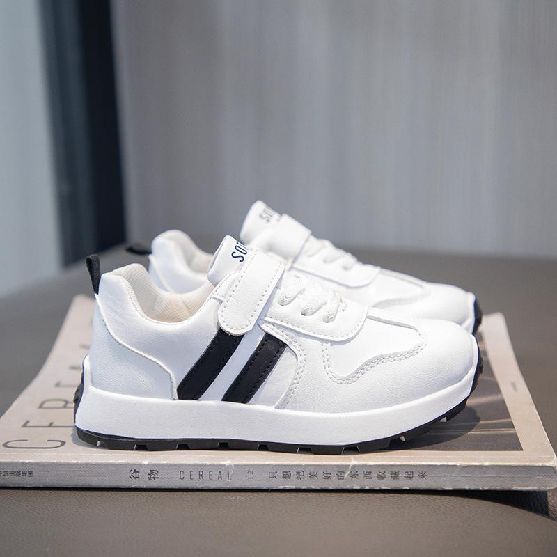 

Спортивная обувь для детей 5-10 лет, дышащая повседневная обувь для бега для мальчиков и девочек, белые туфли с мягкой подошвой для студентов 36 чёрный