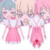 Adorable Magic Madoka Magica Cosplay Costume Pink Battle Dress For Women