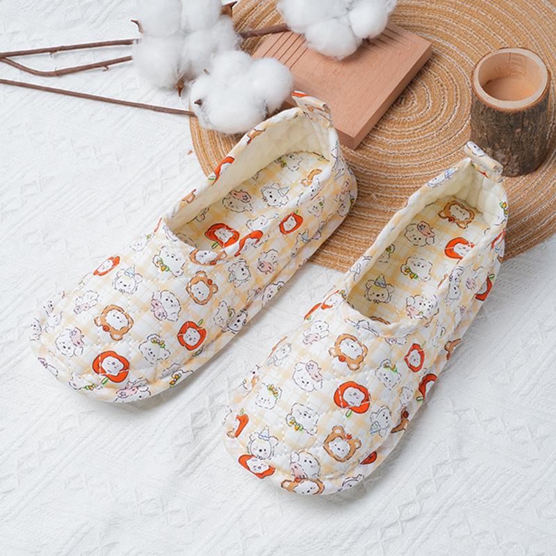 Sommer Klettermatte Spezialpantoffeln Baumwolltuch leise Vierjahreszeiten atmungsaktiv Schuhüberzug Erwachsener Innenbereich Stoffbodenbeutel Kopf Pantoffeln