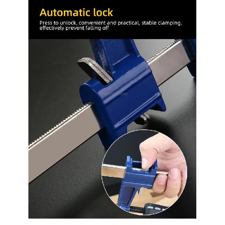 1PCS F-Type Fixing Clamp Woodworking Positioning Clip 6/10/12/18inch Adjustable Quick Clamp Heavy Carpentry Clamp Stone Fixed