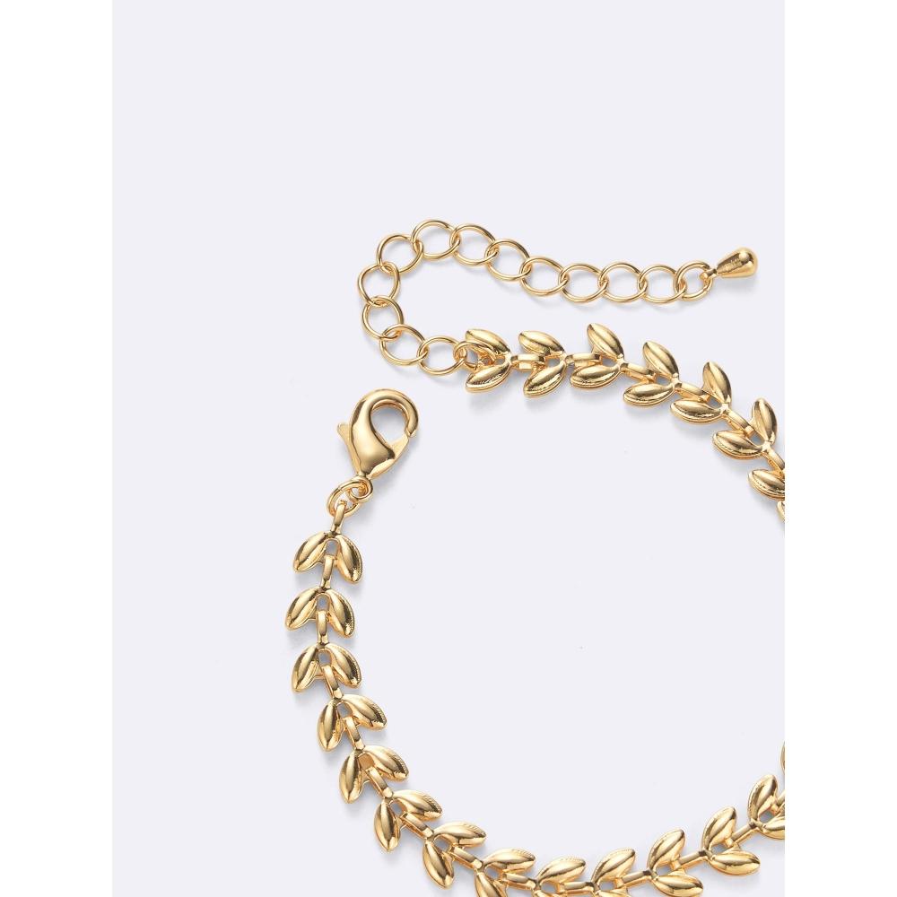GU by Uniqlo Leaf Chain Bracelet 2p