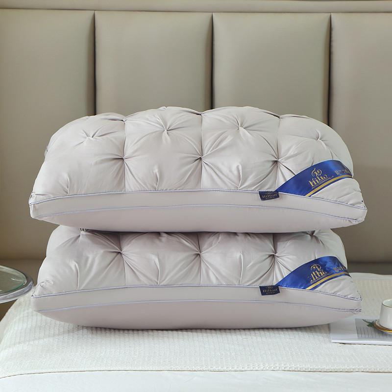 Durable 48x74cm Hotel Pillow Set - High Loft, Plush, Home Gift, Pair of 2