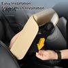 Auto Armrest Box Cover Car Console with Storage Bag, Universal Imitation PU Leather Interior Accessories Pad, Diamond Quilted Protector for