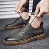 Fashion Four Seasons Men's Leather Shoes Classic Minimalist Gentleman Style Daily Business Office New Outdoor Shoes Adult Versatile
