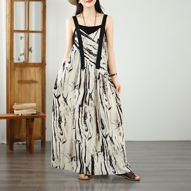 DIMANAF 2026 Plus Size Summer Women Chiffon Dress Fashion Elegant Lady Sundress Floral Long Dress Casual Sleeveless