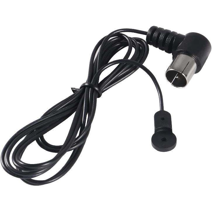 Stereo Alıcı için İç Mekan FM Anteni - 3 Konektörlü 75 Ohm F Tipi Erkek Koaksiyel Kablo - Ev Sineması, FM Sistemi, Ses Sistemi ile Uyumlu -