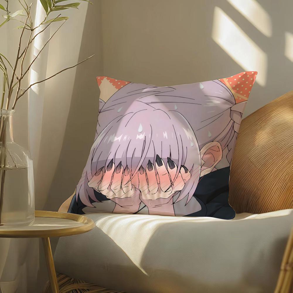 Anime C-Call Of The Night Pillow Case Silky Elegant Comfort Sofa Bed Invisible Zipper