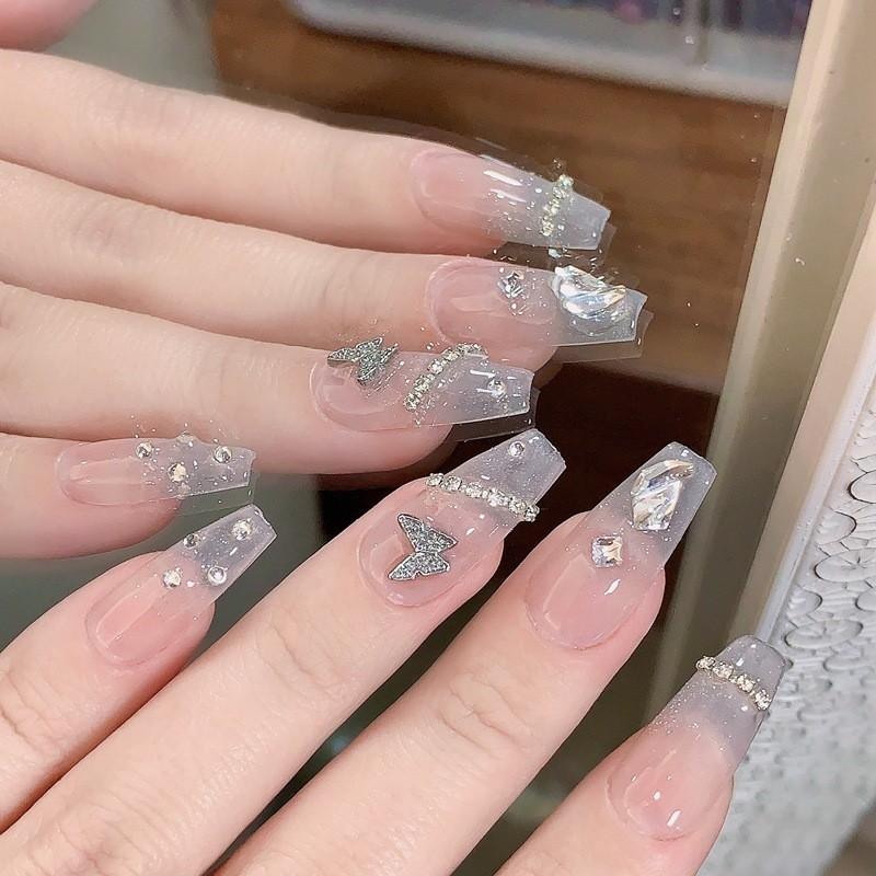 Nail Phototherapy Handmade Patch Metal Butterfly Explosion Flash Detachable