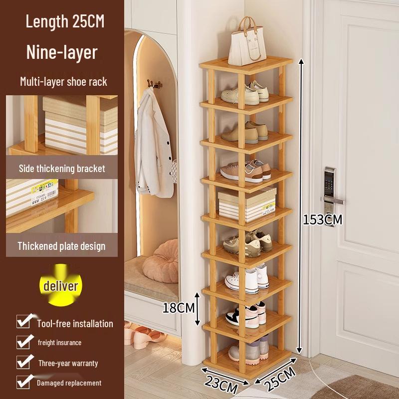 Compact Multi-Layer Shoe Rack for Doorway, Home, or Dorm - Space-Saving Under-Table Shoe Storage Cabinet