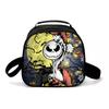 School Season Christmas Horror Night Pattern Printed Lunch Box Storage Meal Bag Portable Student Lunch Box