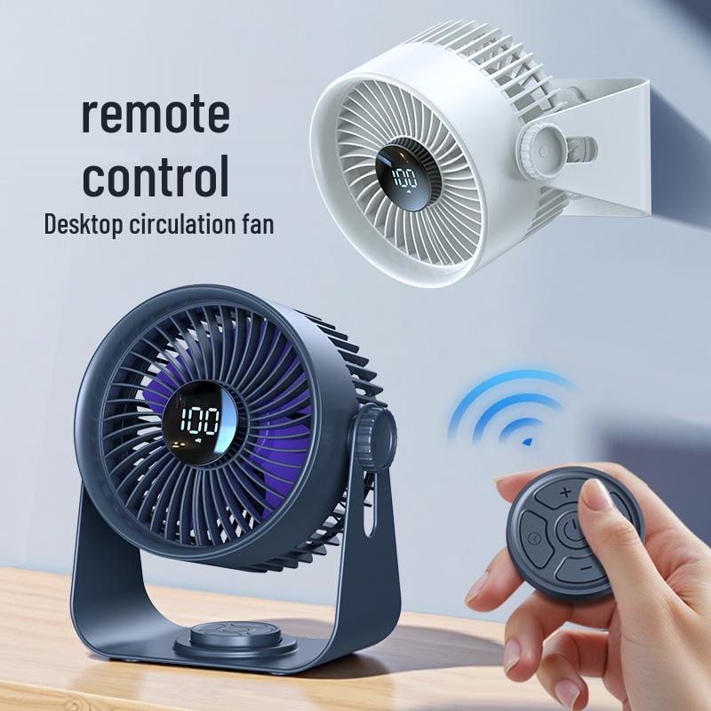Rechargeable High-Power Desktop and Outdoor Fan with Timer & Remote Control
