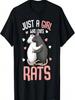 Just A Girl Who Loves Rats Kids Girls Rat Lover T-Shirt
