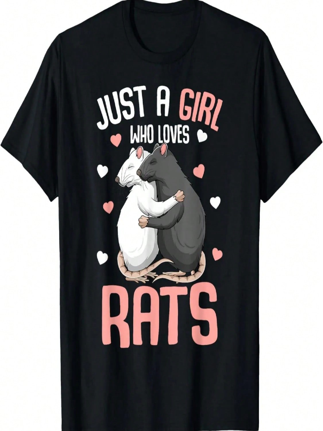 Just A Girl Who Loves Rats Kids Girls Rat Lover T-Shirt S разноцветный