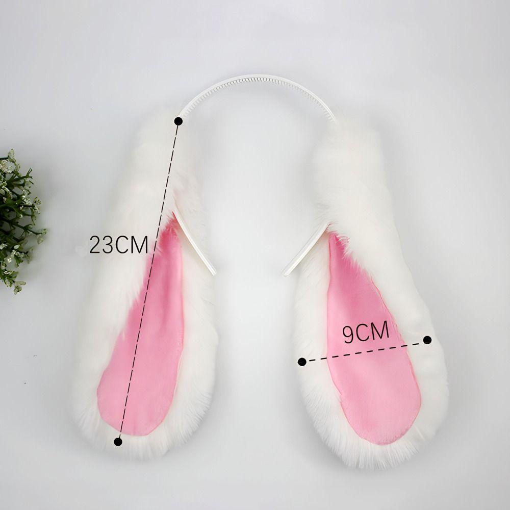 Cute Bunny Ear Headband Cartoon Cosplay Costume Rabbit Ear Headwear Hair Accessories Easter
