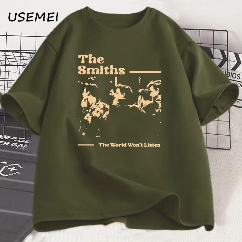 Vintage Pánská trička The Smiths Hip Hop Retro 90. léta Trička hudební skupiny The Smiths Dárek pro fanouška Oblečení Streetwear Topy