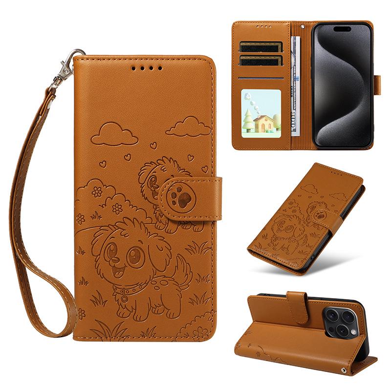 Apple AIR Flip-Cover Leather Case for iPhone 17 & Samsung, with Card Slot & Magnetic Closure