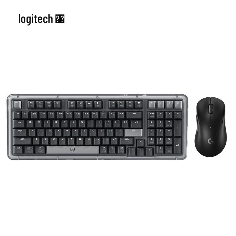 

Logitech K98M Custom Mechanical Keyboard & GPW4 Wireless Gaming Mouse Combo Black