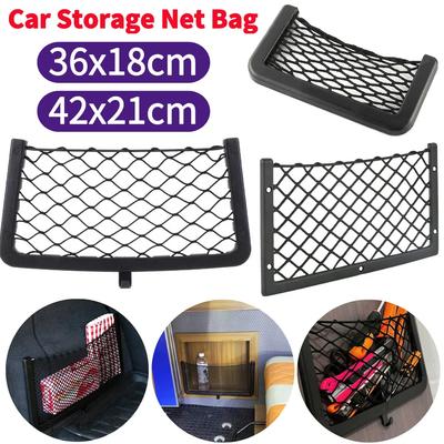 Auto Netztasche Elastisches Netz Ladeflächennetz Wohnwagen Bus Fahrzeug Sitzrücken-Organizer Bus-Sitzrücken-Montage-Organizer für Wohnmobil SUV