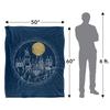 Harry Potter Hogwarts Outline Blanket