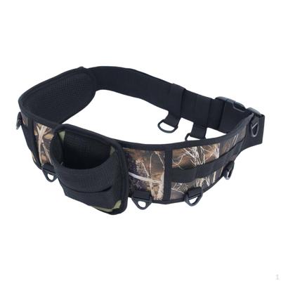 Adjustable Fishing Belt with Hanging Hooks, Rod Holder And Pole for Camping Sea