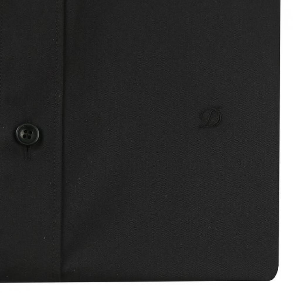 S.t. Dupont Slim Fit Stretch Long Sleeve Shirt Black Se5sm21ls311sbk