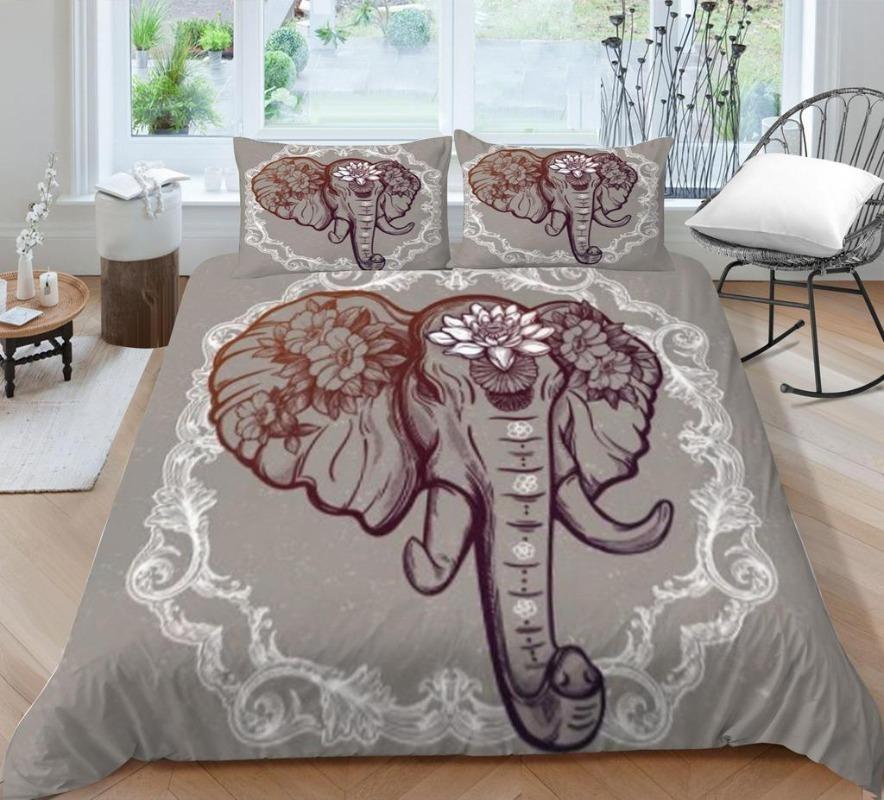 3D Cartoon Animal Bedding Set Quilt Cover Pillowcase Single and Double Size Large King Bedding Kid Gift
