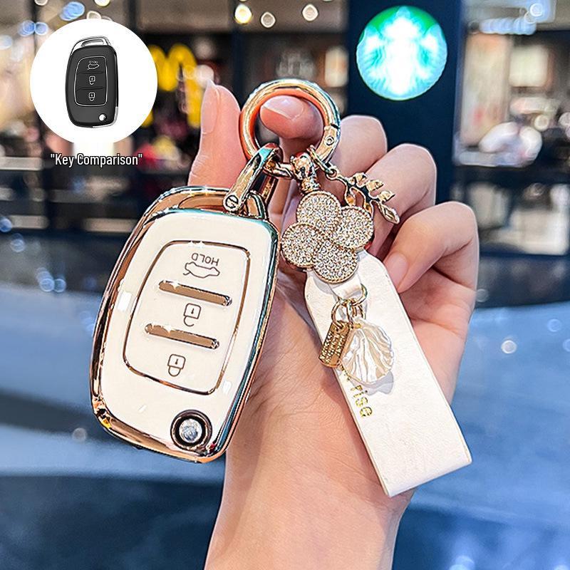 Beijing Hyundai Elantra, New Verna, Celesta Folding Key Cover for Women