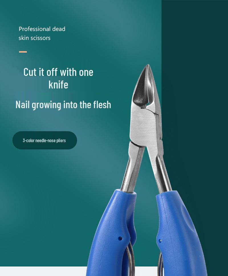 Stainless Steel Multifunctional Nail Care Kit: Eagle Beak Pliers, Cuticle Scissors, Nail Clippers, Ingrown Nail Pliers
